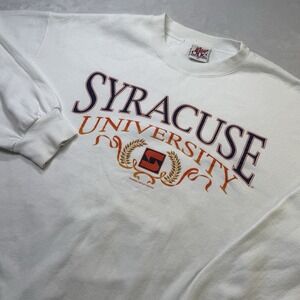 Vintage Syracuse University Crewneck Sweatshirt XL Made‎ In Canada 90s